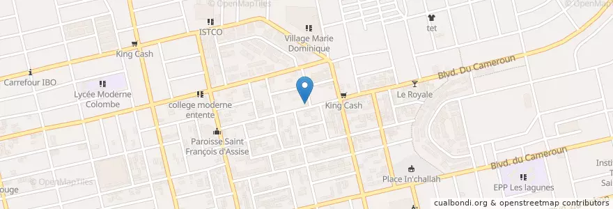 Mapa de ubicacion de Mosquée El Hadj Seydou Sana en ساحل عاج, آبیجان, Koumassi.