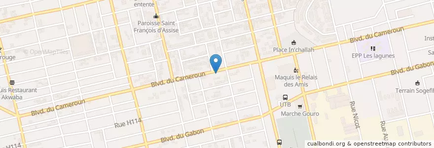 Mapa de ubicacion de Mobile Money en ساحل عاج, آبیجان, Koumassi.