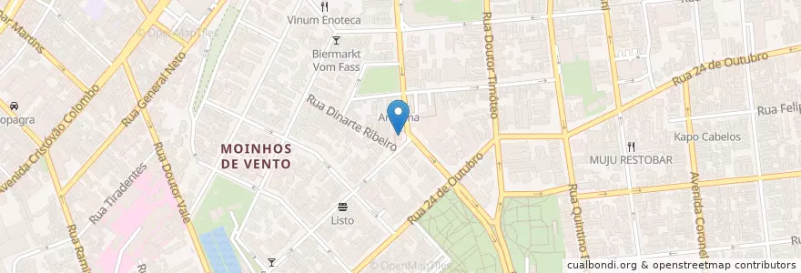 Mapa de ubicacion de Oak's Burritos en 巴西, 南部, 南里奥格兰德, Região Metropolitana De Porto Alegre, Região Geográfica Intermediária De Porto Alegre, Região Geográfica Imediata De Porto Alegre, 阿雷格里港.