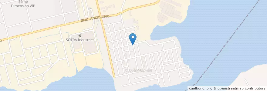 Mapa de ubicacion de Kiosque en Кот-Д’Ивуар, Абиджан, Port-Bouët.