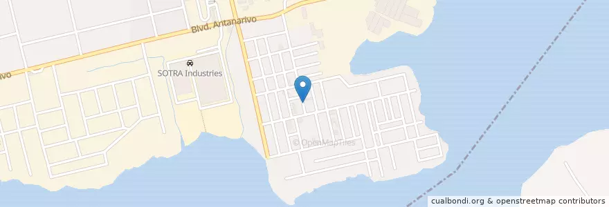 Mapa de ubicacion de Kiosque en Ivory Coast, Abidjan, Port-Bouët.