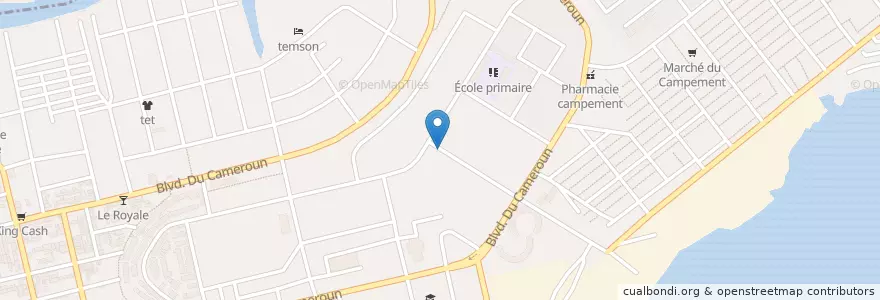 Mapa de ubicacion de Restaurant en Ivoorkust, Abidjan, Koumassi.