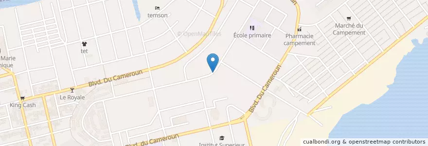 Mapa de ubicacion de MoneyGram express en 코트디부아르, 아비장, Koumassi.