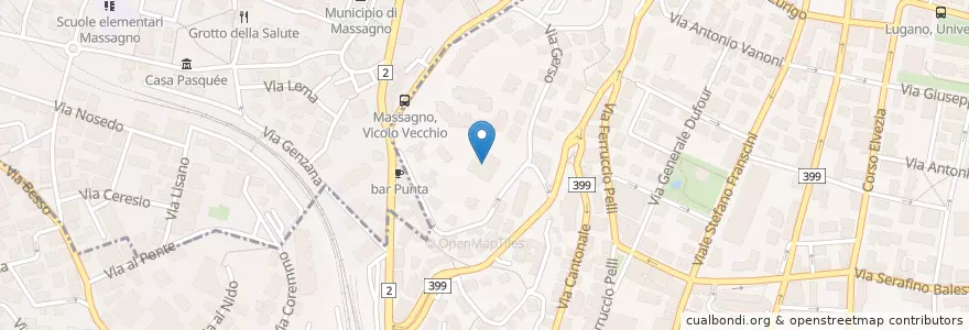 Mapa de ubicacion de Biblioteca del Centro professionale commerciale di Lugano en Suisse, Tessin, District De Lugano, Circolo Di Lugano Ovest.