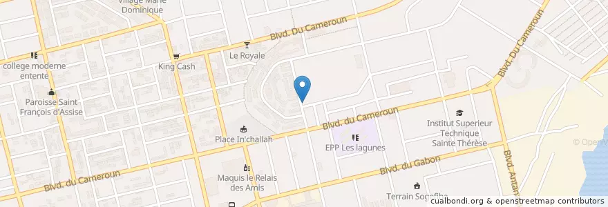 Mapa de ubicacion de Orange Money en 科特迪瓦, 阿比让, Koumassi.
