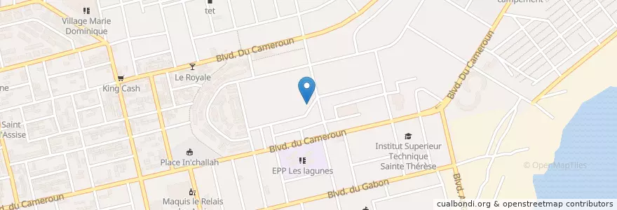 Mapa de ubicacion de Maquis Restaurant en Côte D’Ivoire, Abidjan, Koumassi.