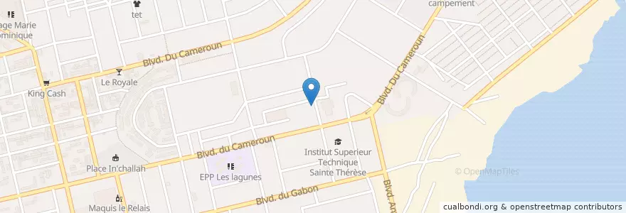 Mapa de ubicacion de Maquis en Côte D'Ivoire, Abidjan, Koumassi.