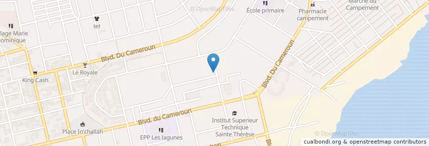 Mapa de ubicacion de Maquis Restaurant en ساحل عاج, آبیجان, Koumassi.