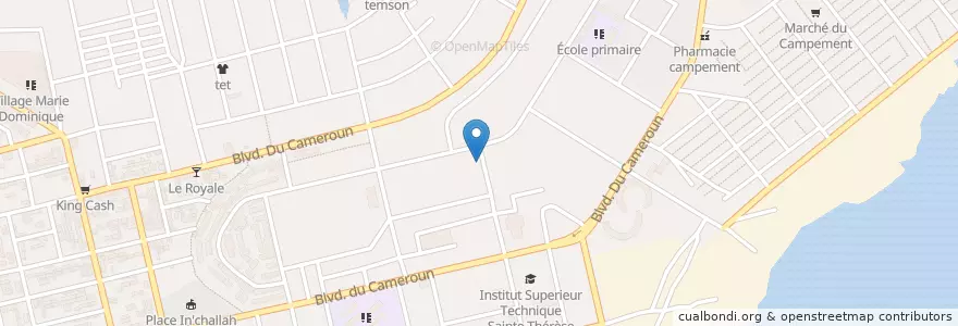 Mapa de ubicacion de Maquis la Puissance en Ivoorkust, Abidjan, Koumassi.