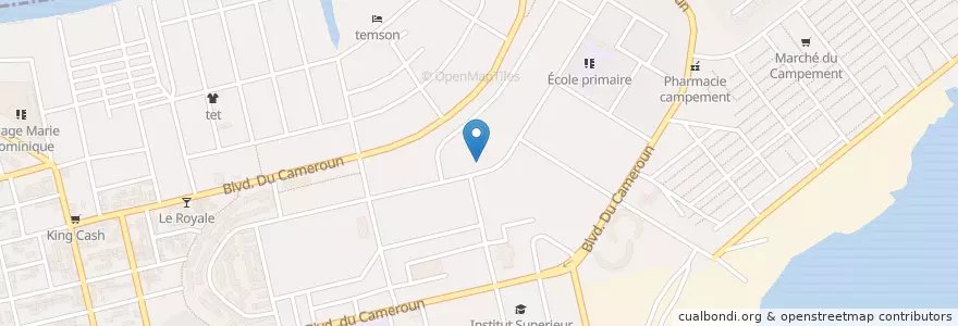 Mapa de ubicacion de Restaurant en Côte D'Ivoire, Abidjan, Koumassi.