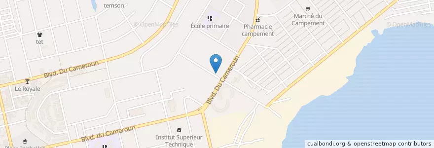 Mapa de ubicacion de Centre de Soin le Bon Samaritain en Côte D’Ivoire, Abidjan, Koumassi.