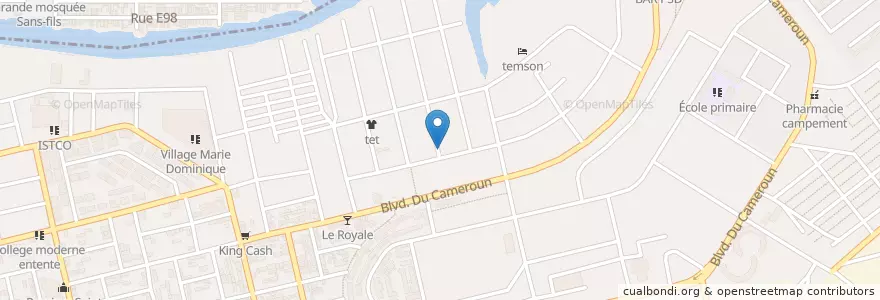 Mapa de ubicacion de Kiosque à café en Costa Do Marfim, Abidjan, Koumassi.