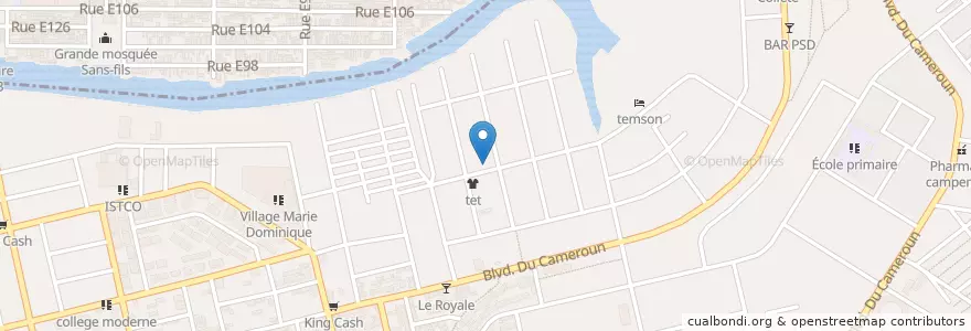 Mapa de ubicacion de Chez J.p en Costa De Marfil, Abiyán, Koumassi.
