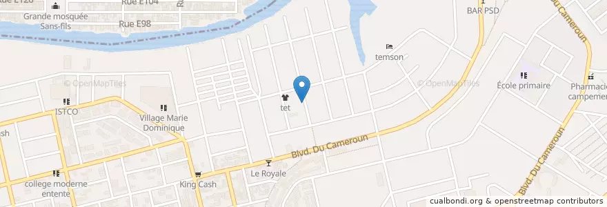 Mapa de ubicacion de Infirmerie Prive Zomadre en Costa De Marfil, Abiyán, Koumassi.