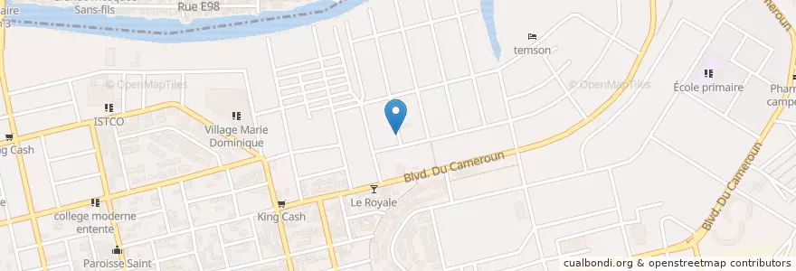 Mapa de ubicacion de Bistro Sans faché en Elfenbeinküste, Abidjan, Koumassi.