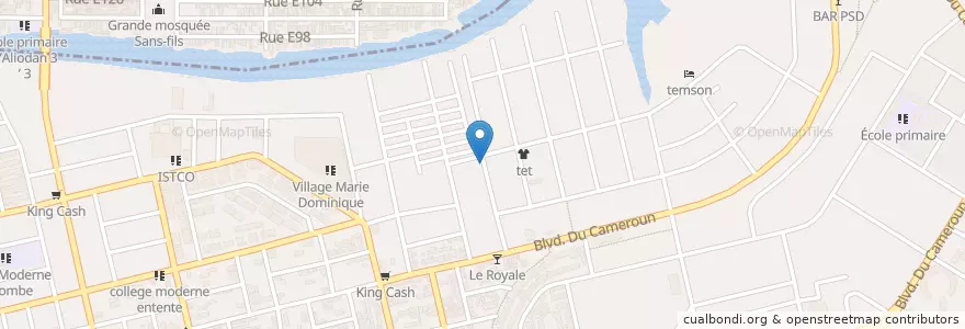 Mapa de ubicacion de Mobile money (Orange, MTN, Moov) en ساحل عاج, آبیجان, Koumassi.