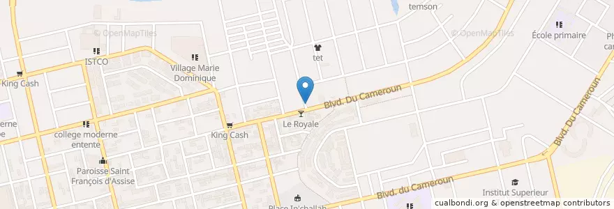 Mapa de ubicacion de GARBADROME en ساحل عاج, آبیجان, Koumassi.