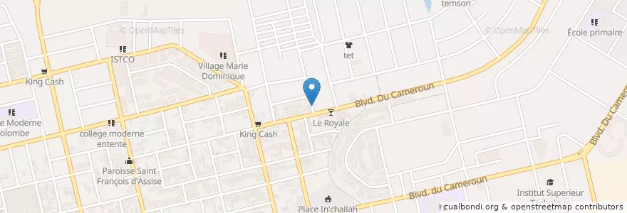Mapa de ubicacion de Garbadrome en Costa D'Avorio, Abidjan, Koumassi.