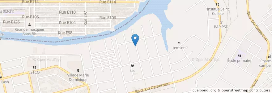 Mapa de ubicacion de Restaurant Alloco en ساحل العاج, أبيدجان, Koumassi.