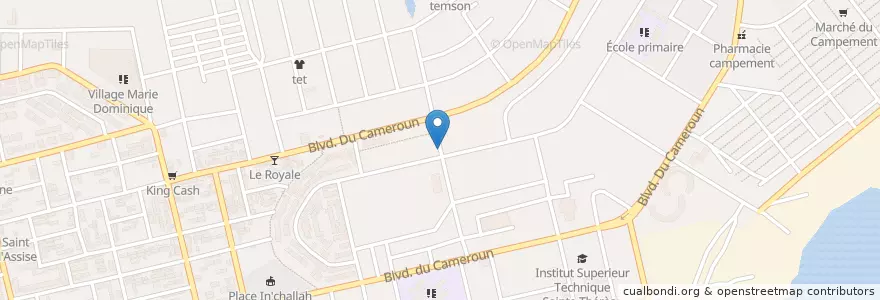 Mapa de ubicacion de Garbadrome en ساحل عاج, آبیجان, Koumassi.