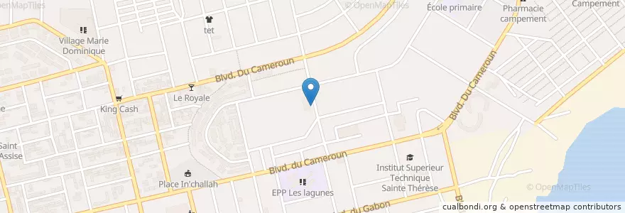 Mapa de ubicacion de Cave OBV en Elfenbeinküste, Abidjan, Koumassi.