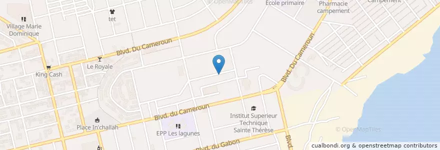 Mapa de ubicacion de Shilo en Costa Do Marfim, Abidjan, Koumassi.