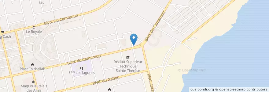 Mapa de ubicacion de Le classique en コートジボワール, アビジャン, Koumassi.