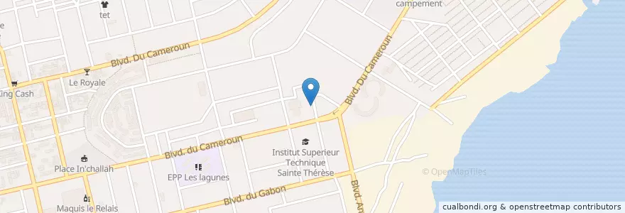 Mapa de ubicacion de Eglise MIEDA en ساحل عاج, آبیجان, Koumassi.