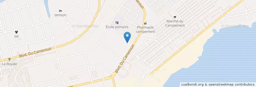 Mapa de ubicacion de NSIA en Costa Do Marfim, Abidjan, Koumassi.