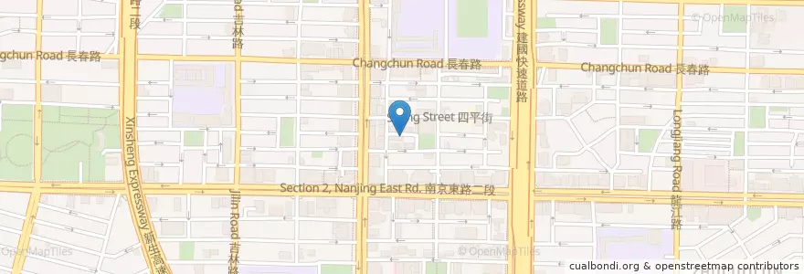 Mapa de ubicacion de 滷肉飯 en تایوان, 新北市, تایپه, 中山區.