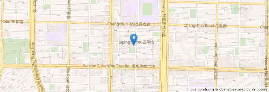 Mapa de ubicacion de 芳莊越南美食 en Taiwan, 新北市, Taipei, 中山區.