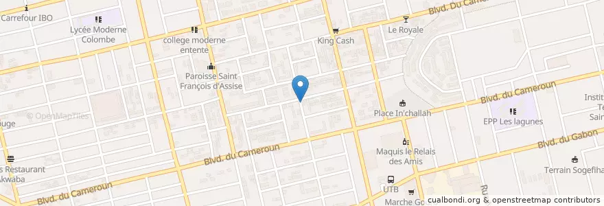 Mapa de ubicacion de Maquis en コートジボワール, アビジャン, Koumassi.