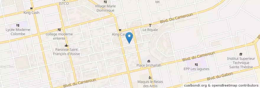 Mapa de ubicacion de Garbadrome en Costa Do Marfim, Abidjan, Koumassi.