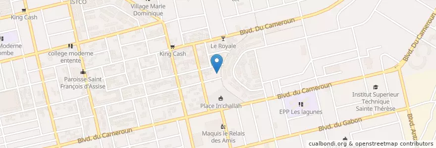 Mapa de ubicacion de Garbadrome en Elfenbeinküste, Abidjan, Koumassi.