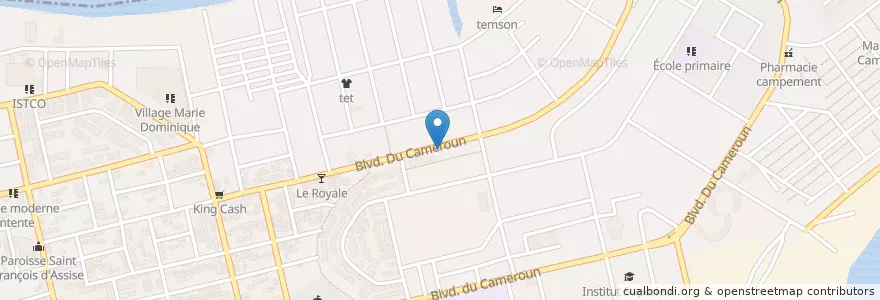 Mapa de ubicacion de Flooz en コートジボワール, アビジャン, Koumassi.