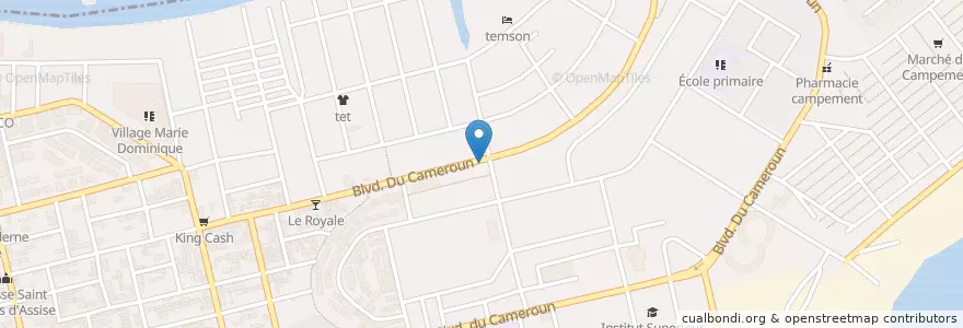 Mapa de ubicacion de Maquis l'Etoile Brillant chez Romy en Ivoorkust, Abidjan, Koumassi.