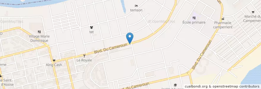 Mapa de ubicacion de Maquis Restaurant en 코트디부아르, 아비장, Koumassi.