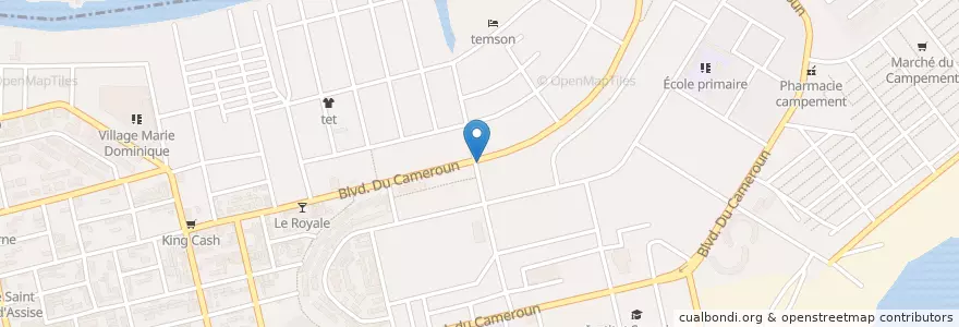Mapa de ubicacion de Orange Money en 코트디부아르, 아비장, Koumassi.