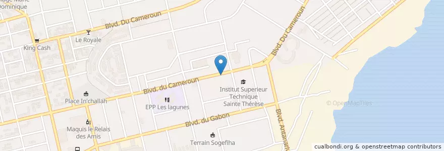 Mapa de ubicacion de Lavage Auto en 코트디부아르, 아비장, Koumassi.