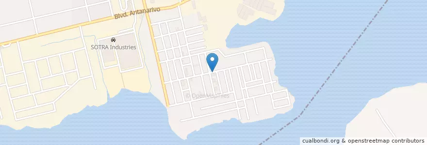 Mapa de ubicacion de Kiosque en Costa De Marfil, Abiyán, Port-Bouët.
