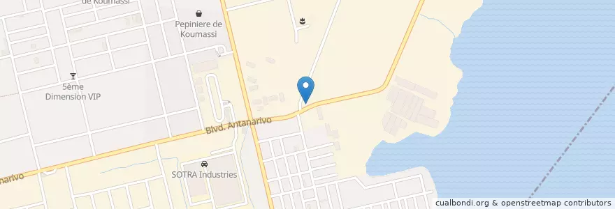 Mapa de ubicacion de Restaurant Traditionnel en ساحل العاج, أبيدجان, Koumassi.