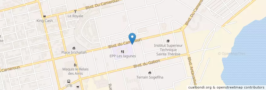 Mapa de ubicacion de Maquis en Ivoorkust, Abidjan, Koumassi.