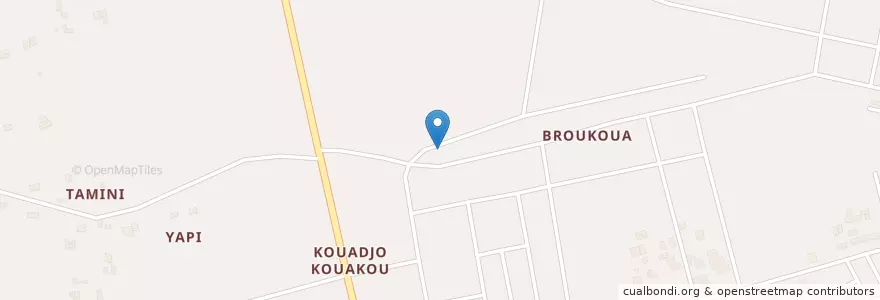 Mapa de ubicacion de Kiosque en Costa D'Avorio, Abidjan, Abobo.