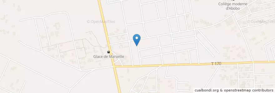 Mapa de ubicacion de Mosquée en Costa Do Marfim, Abidjan, Abobo.