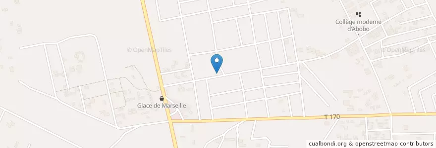 Mapa de ubicacion de ONG Saint Sauveur de N'Dotré en 科特迪瓦, 阿比让, Abobo.