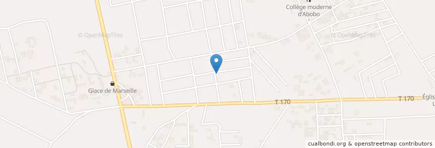 Mapa de ubicacion de ONG Santé au Quotidien Antenne d'Abobo en Кот-Д’Ивуар, Абиджан, Abobo.