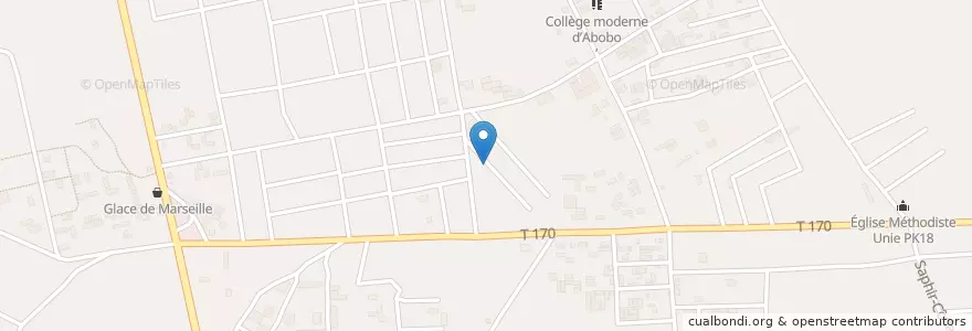 Mapa de ubicacion de Collège Privé Sainte Elisabelle en Costa De Marfil, Abiyán, Abobo.