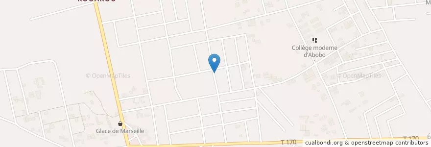 Mapa de ubicacion de Clinique Médicale Grâce Divine en 코트디부아르, 아비장, Abobo.