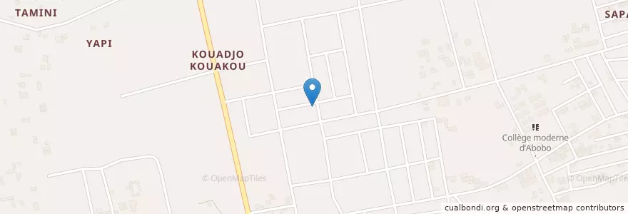 Mapa de ubicacion de Mobile Money en Fildişi Sahili, Abican, Abobo.