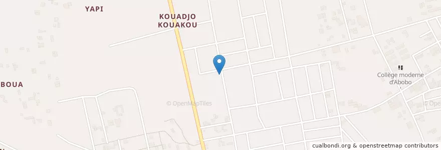 Mapa de ubicacion de Bistrot en Кот-Д’Ивуар, Абиджан, Abobo.